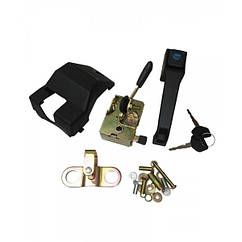 Замок лівих дверей КК МТЗ (набір з кнопковою ручкою) 80-6105000