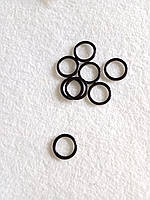 Кільце 10 мм чорне для бюстгальтерів, метал (1уп-100 шт.)