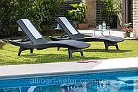 Шезлонг Keter Pacific Sun Lounger 2 Pack из искусственного ротанга