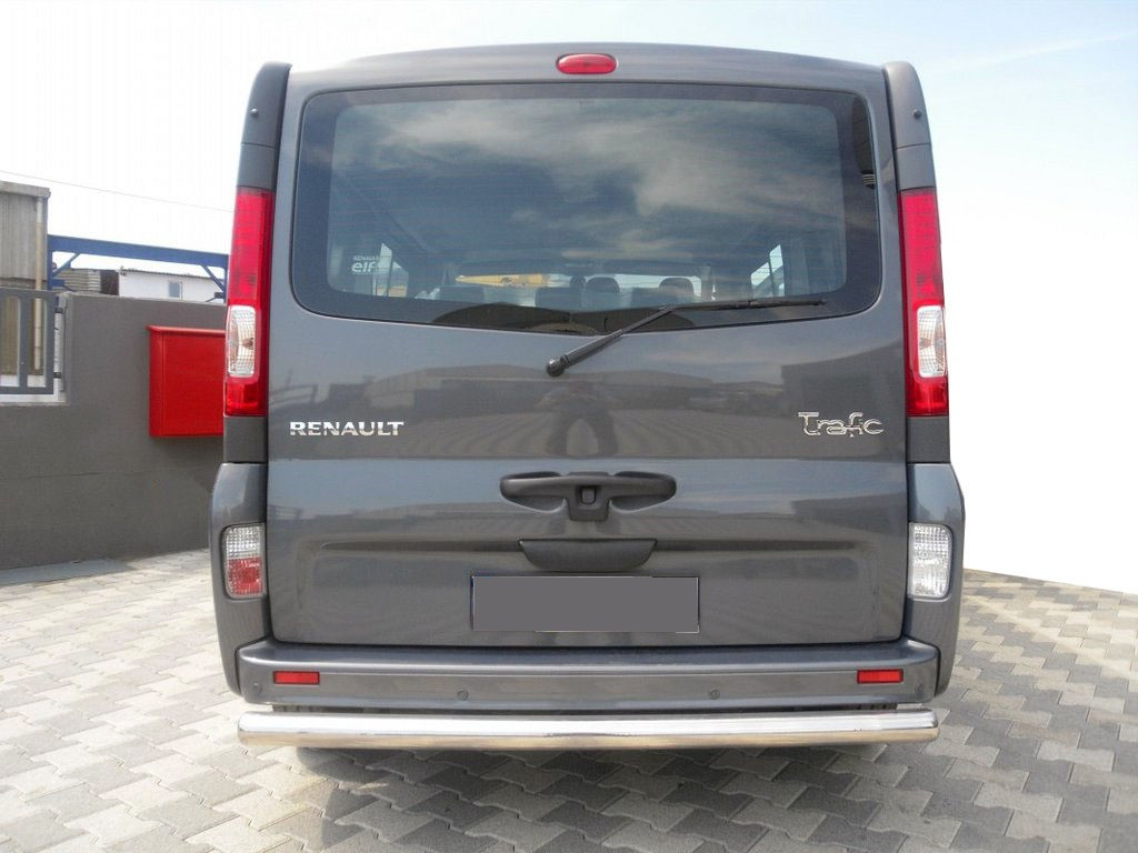 Задняя защита AK002 (нерж) для Opel Vivaro 2001-2015 гг - фото 1 - id-p2111193254