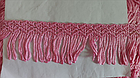 Бахрома декоративна стрічка з китичками  рожевий колір 10грн 1м