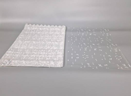 Пакет із малюнком для пакування подарунків (35*50) No395 (2) (ажурний) "Ромашка" (100 шт.), фото 1