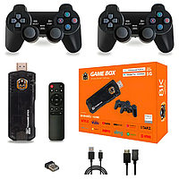 Игровая консоль-приставка GAME BOX X8 8K/5G на Android TV с 2 джойстиками 14 встроенных эмуляторов 10000 игр