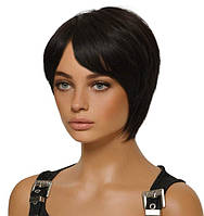 Перука чорна коротка Natural Black, термоволокно XOUJE