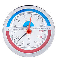 Термоманометр накладной SD Plus Ø80мм 1/2 120ºC 10 бар SD17310B