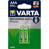 Аккумулятор бытовой Varta R3, AAA, 800mAh, Ni-MH, 1.2V, 2шт/уп