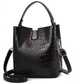 Жіноча сумочка Likado з екологічної шкіри чорна