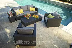 Комплект садових меблів Allibert Salta 3 Seater Sofa Lounge Set ( Keter Salta Sofa Set ) для будинку, саду, кафе