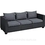 Комплект садових меблів Allibert Salta 3 Seater Sofa Lounge Set ( Keter Salta Sofa Set ) для будинку, саду, кафе, фото 9