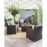 Комплект садових меблів Allibert Corona With Cushion Box Lounge Set ( Keter Corona Set ) для будинку, саду, кафе, фото 6