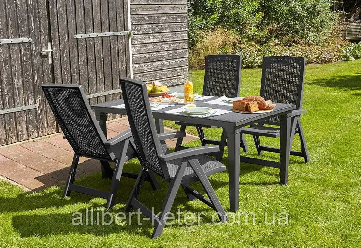 Комплект садових меблів Allibert Montreal Futura Dining Set ( Keter Montreal Futura Set ) для дому, саду