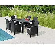 Комплект садових меблів Allibert Montana Iowa Futura Dining Set ( Keter Iowa Futura Set ) для дому, саду