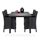 Комплект садових меблів Allibert Montana Iowa Futura Dining Set ( Keter Iowa Futura Set ) для дому, саду, фото 4