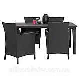 Комплект садових меблів Allibert Montana Iowa Futura Dining Set ( Keter Iowa Futura Set ) для дому, саду, фото 7