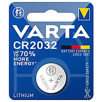 Батарейка литиевая дисковая Varta CR2032 Lithium 3V таблетки литиевые 1шт/уп