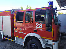  Виробництво та заміна лобового скла триплекс на пожежній машині Iveco Magirus 120 у Нікополі (Україна). 1