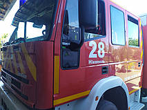  Виробництво та заміна лобового скла триплекс на пожежній машині Iveco Magirus 120 у Нікополі (Україна). 8