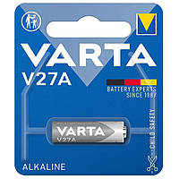 Батарейка высоковольтная Varta A27, MN27, 27A, 12V, Alkaline блистер 1шт/уп