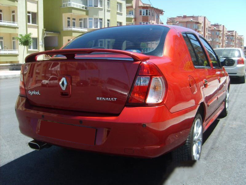 Спойлер Sedan (под покраску) для Renault Symbol 1999-2008 гг - фото 1 - id-p2111226904