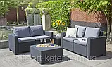 Комплект садових меблів Allibert California Duo 2 Seater Sofa Set зі штучного ротанга ( Allibert ), фото 2