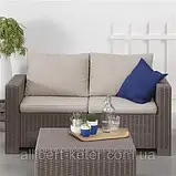 Комплект садових меблів Allibert California Duo 2 Seater Sofa Set зі штучного ротанга ( Allibert ), фото 9