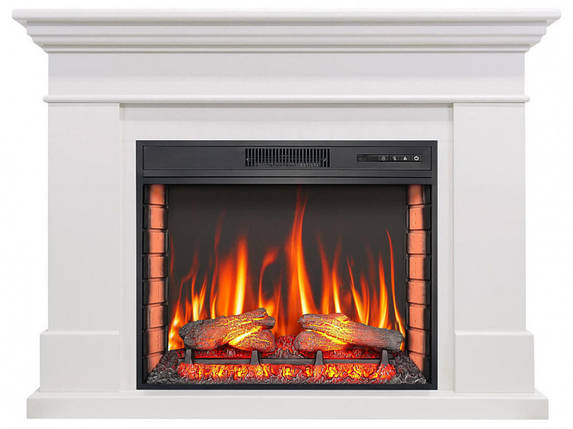 Електрокамін обігрівач з порталом, з пультом, камінокомплект для дому ArtiFlame Sacramento AF28S Білий, фото 1