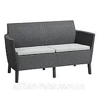 Диван садовый Keter Salemo 2 Seater Sofa из искусственного ротанга ( Keter Salemo Sofa ) для дома, сада, кафе