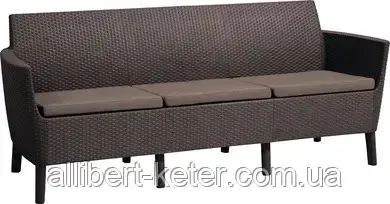 Диван садовый Allibert - Keter Salemo 3 Seater Sofa из искусственного ротанга ( Keter Salemo Sofa ) - фото 6 - id-p2111209339