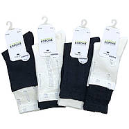 Жіночі шкарпетки з рваностями високі Корона Чорний, фото 2