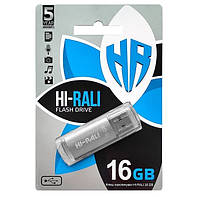 Флешка (флеш-накопитель) 16GB Hi-Rali Rocket series Silver