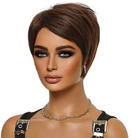 Перука коротка шоколадна Auburn, термоволокно XOUJE