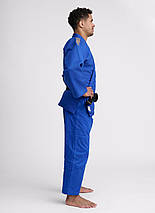 Кімоно для дзюдо синє унісекс ліцензійне IJF Ippon Gear Legend 2 Blue Regular Fit 690 гр/м.кв. (170 см), фото 5