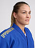 Кімоно для дзюдо синє унісекс ліцензійне IJF Ippon Gear Legend 2 Blue Regular Fit 690 гр/м.кв. (170 см), фото 8