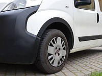 Накладки на арки (4 шт, черные) 1 дверь, металлические для Peugeot Bipper 2008-2024 гг