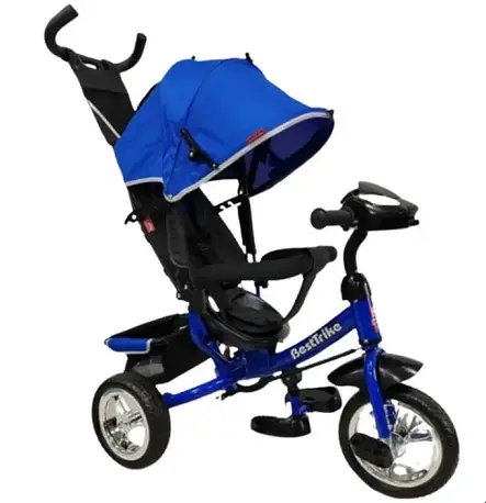 Велосипед триколісний дитячий з батьківською ручкою Best Trike 6588 / 62-801 (колеса спінена гума, USB, музика, світло), фото 3