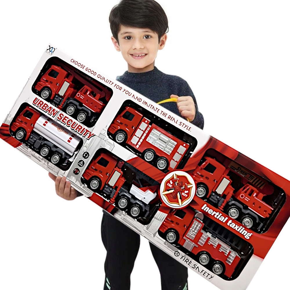 Великий набір машинок пожежної техніки для хлопчиків PICOLLO FIRE TRUCK