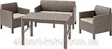 Комплект садових меблів Allibert Orlando Set + Lyon Wicker Table ( Keter Orlando Set ) для будинку, саду, кафе, фото 3