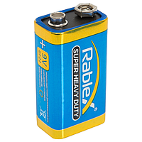 Батарейка сольова Rablex Super Heavy Duty 6F22 (крона) 9V трей 1шт/уп