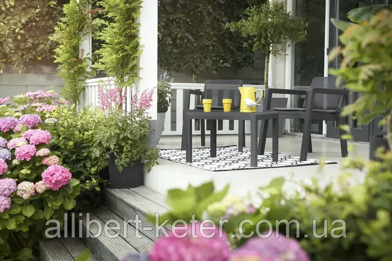 Комплект садових меблів Keter Emily Set With Balcony Cushions ( Keter Emily ) для будинку, саду, альтанки, тераси