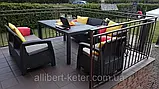 Комплект садових меблів Allibert by Keter Corfu Fiesta Set ( меблі штучний ротанг ), фото 6