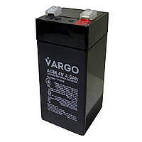 Аккумуляторная батарея свинцово-кислотная Vargo 4V-4.5Ah (102х47х47мм)
