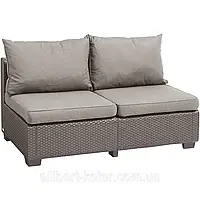 Диван садовий Allibert Sapporo 2 Sofa з штучного ротанга