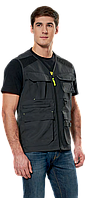 Утеплений жилет "Free Work Експерт" сірого кольору для роботи (Insulated vest "Free Work Expert gray" for work)