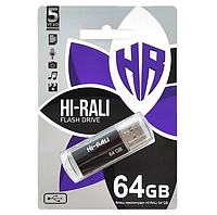 Флешка (флеш-накопитель) 64GB Hi-Rali Corsair series Black