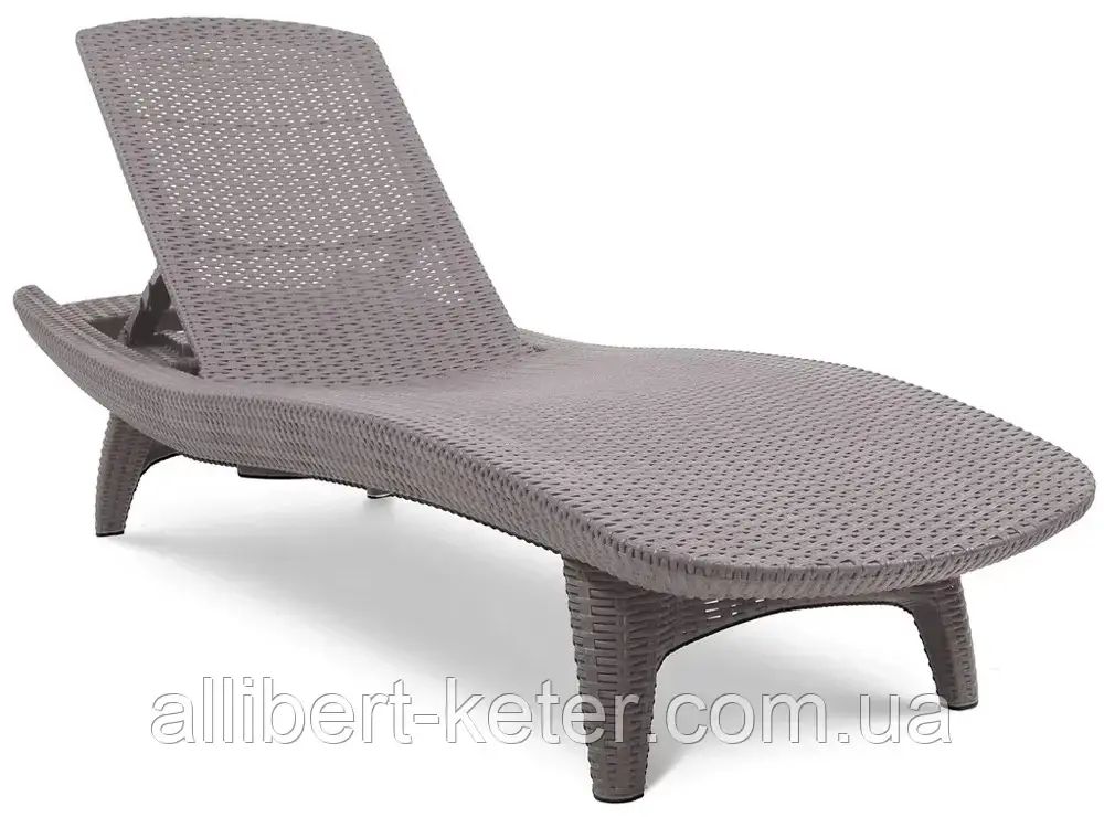 Шезлонг Keter Pacific Sun Lounger 2 Pack Cappuccino (капучино) из искусственного ротанга - фото 2 - id-p2111209984