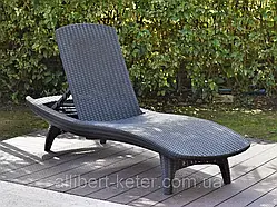 Шезлонг - лежак Keter Pacific Sun Lounger Graphite ( графіт )