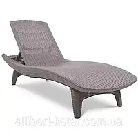 Шезлонг - лежак Keter Pacific Sun Lounger Cappuccino (капучино)