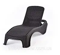 Шезлонг - лежак Keter Atlantic Sun Lounger Brown (коричневый)