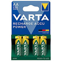 Аккумулятор бытовой Varta R6, АА, 2100mAh, Ni-MH, 1.2V, 4шт/уп
