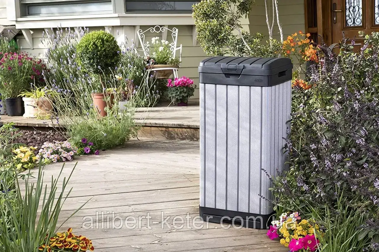 Контейнер для мусора Keter Rockford Waste Bin 125 L - фото 8 - id-p2111209999